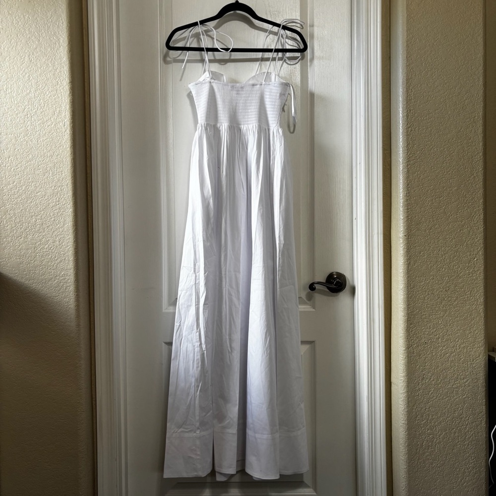 Staud Landry Maxi Dress White Size L - Picture 6 of 8